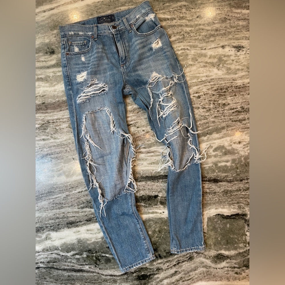 Lucky Brand Bridgette Skinny Distressed Skinny Jeans 0/25
